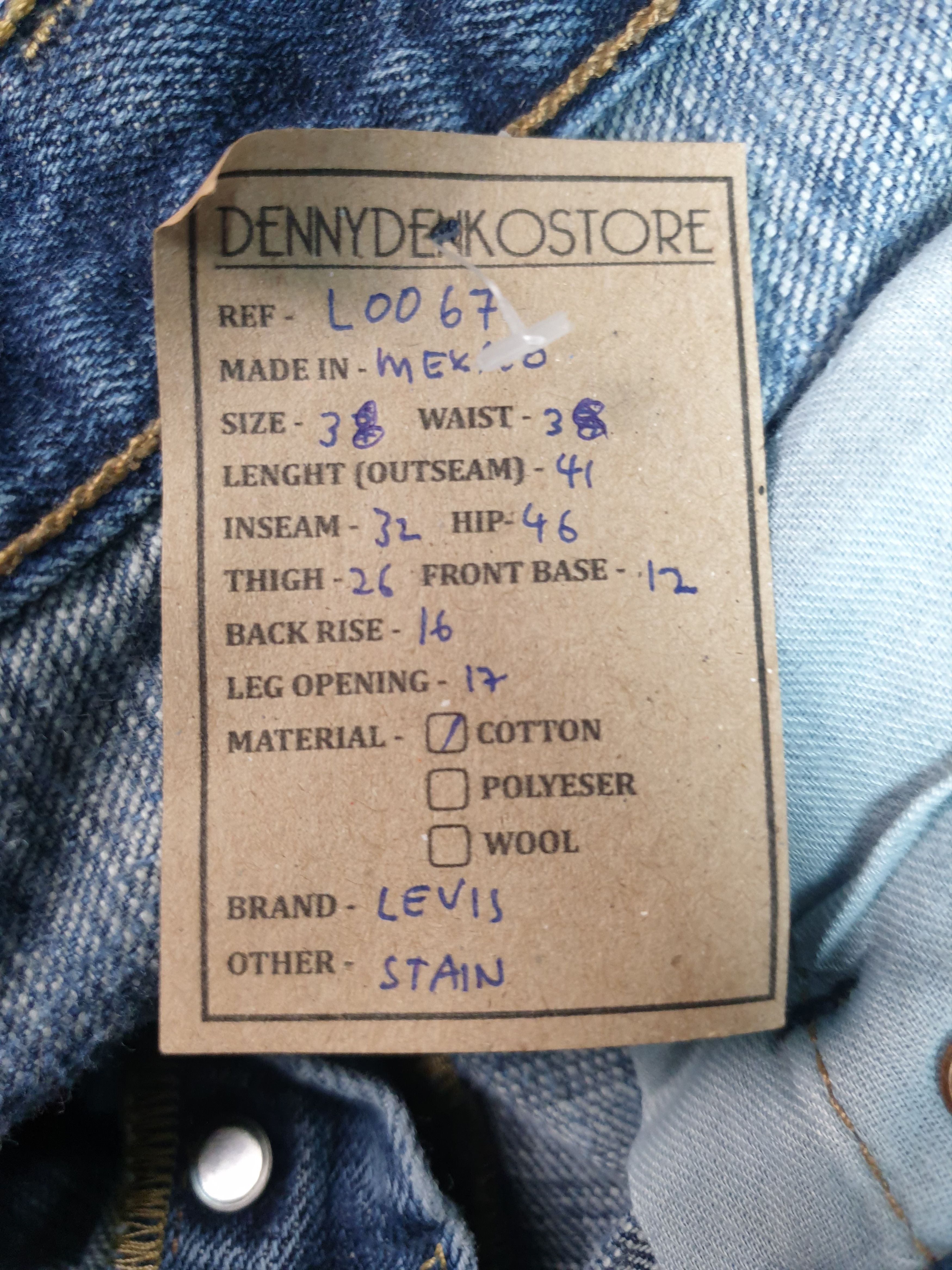 Levi's Vintage LEVIS 501 Sun Faded Paint Size 38X32 Jeans L0067 Size US 38 / EU 54 - 17 Thumbnail