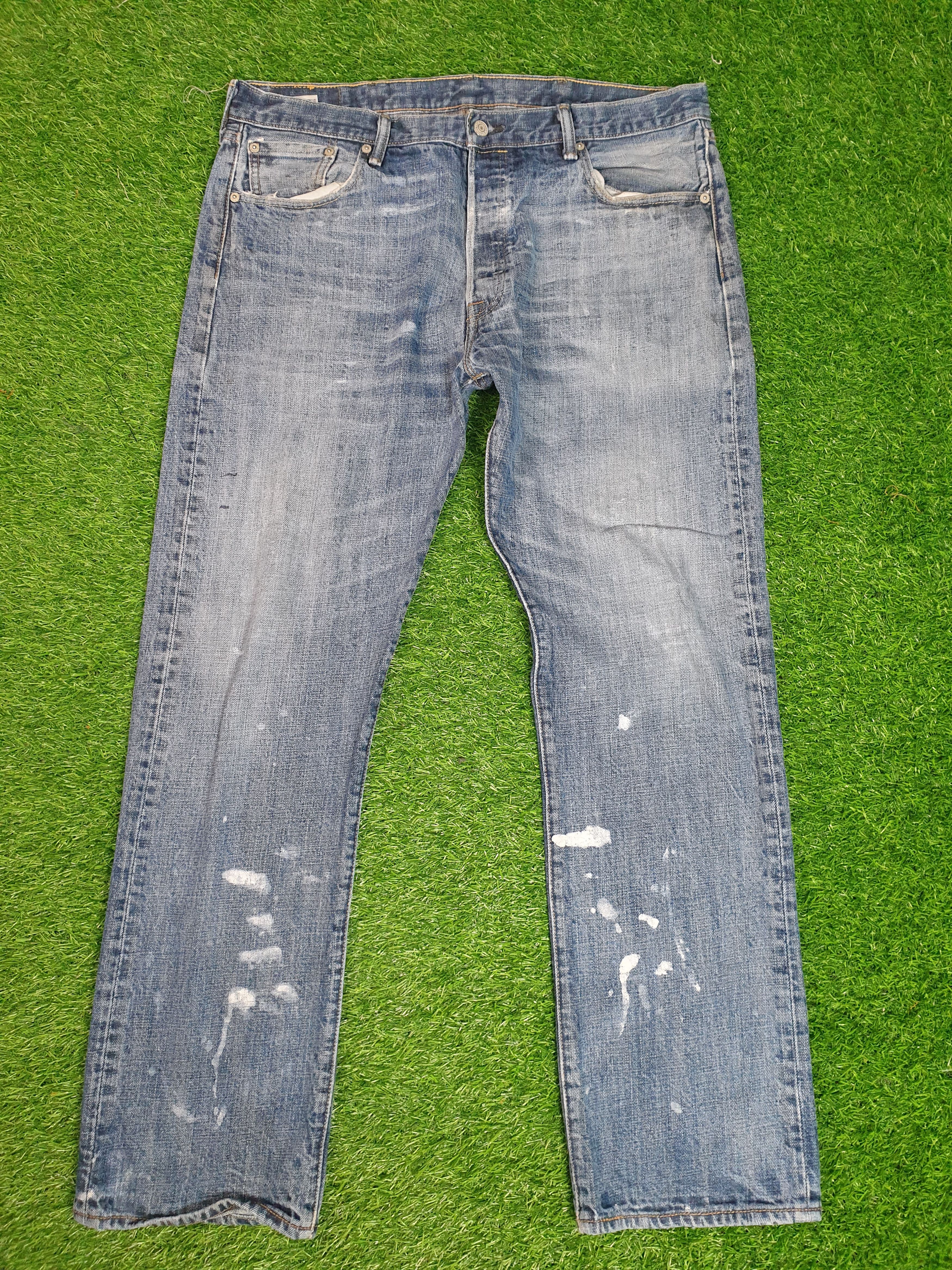 Levi's Vintage LEVIS 501 Sun Faded Paint Size 38X32 Jeans L0067 Size US 38 / EU 54 - 1 Thumbnail