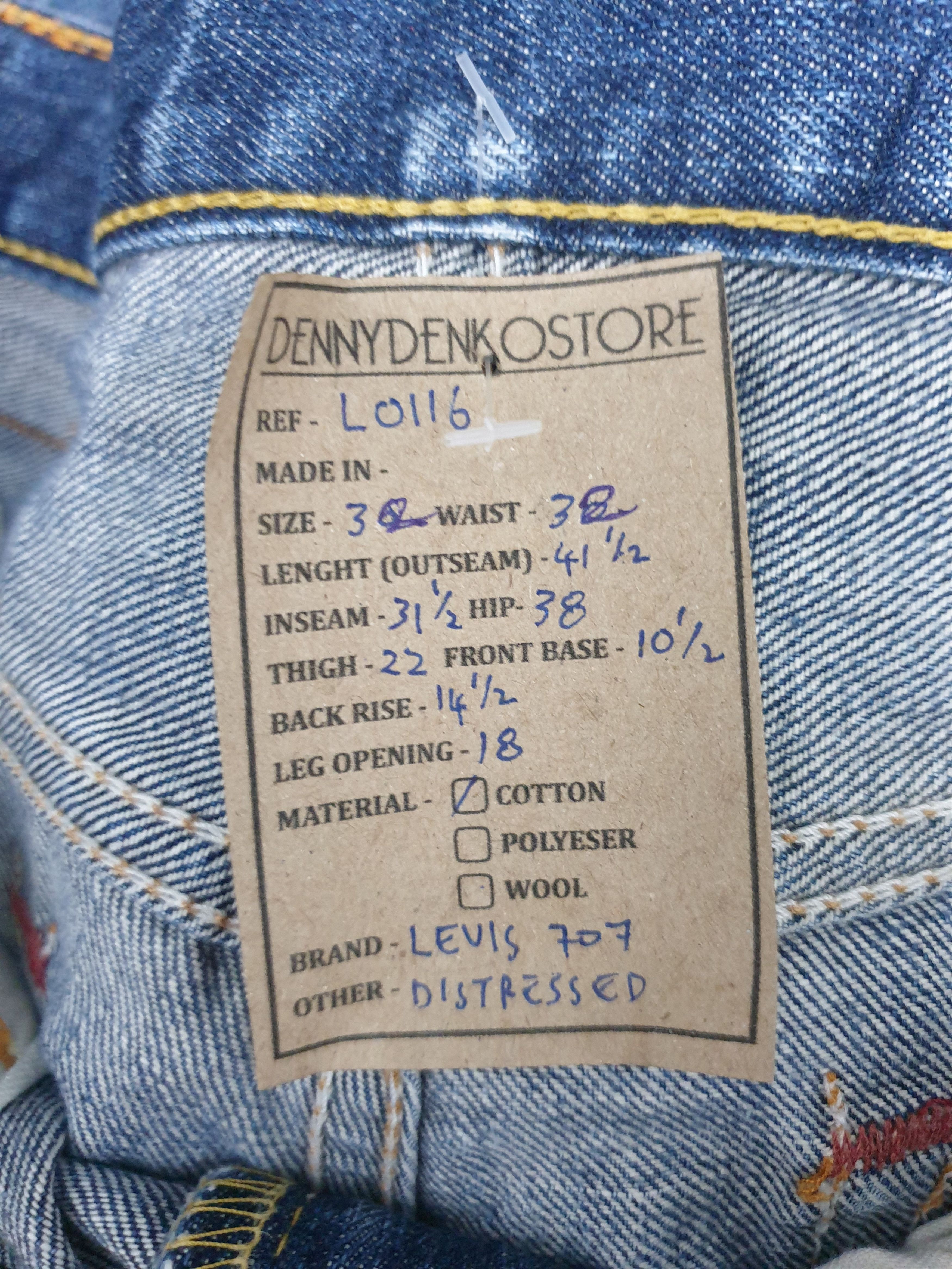 Levi's Vintage Clothing Vintage LEVIS 707 Flare Faded Distressed 32X29 Jeans L0116 Size US 32 / EU 48 - 15 Thumbnail
