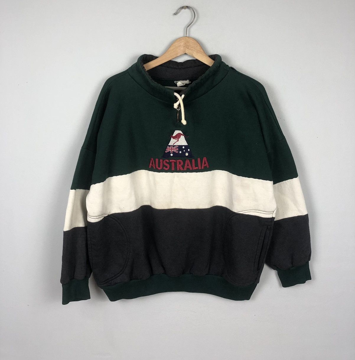 Vintage Australia Half Zipped Baggy Sweatshirt