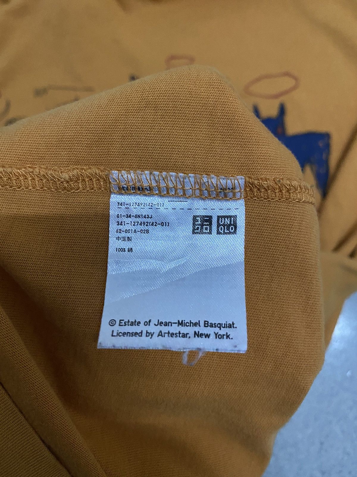 Jean-Michel Basquiat × Uniqlo SPRZ Ny Jean-Michel Basquiat Uniqlo Japanese Tee Size US XL / EU 56 / 4 - 4 Thumbnail