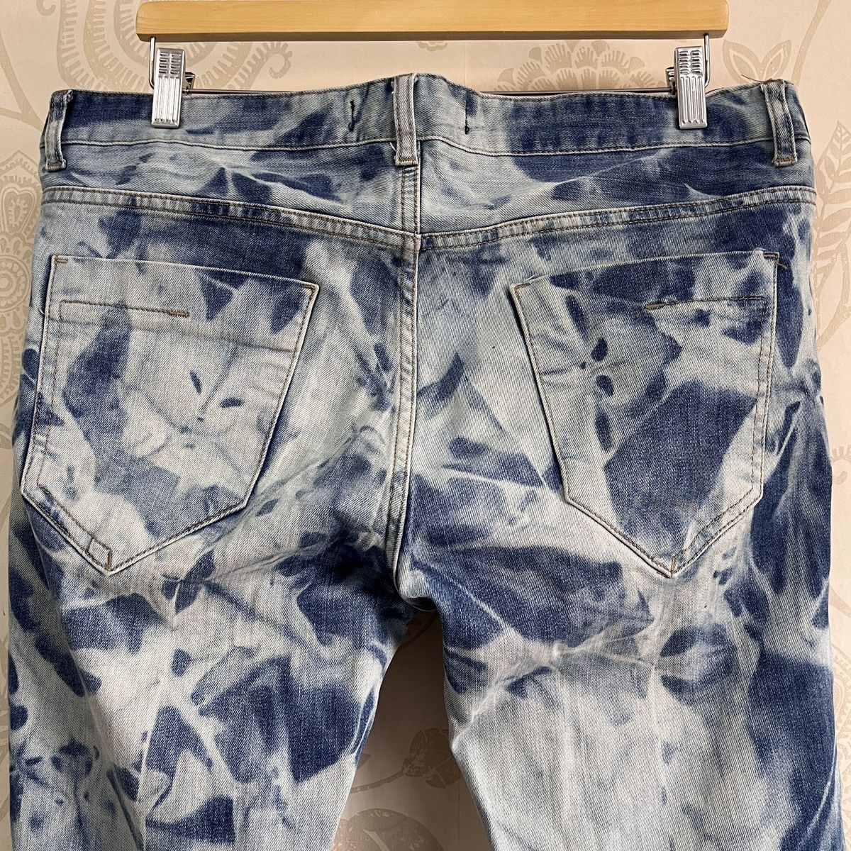 Matsuda Acid Wash LCW Jeans Street Fashion Slim Cut Distressed Size US 34 / EU 50 - 20 Thumbnail