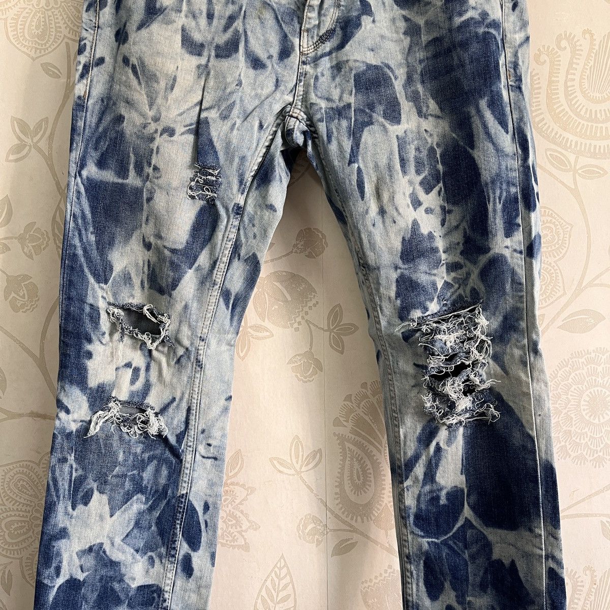 Matsuda Acid Wash LCW Jeans Street Fashion Slim Cut Distressed Size US 34 / EU 50 - 7 Thumbnail