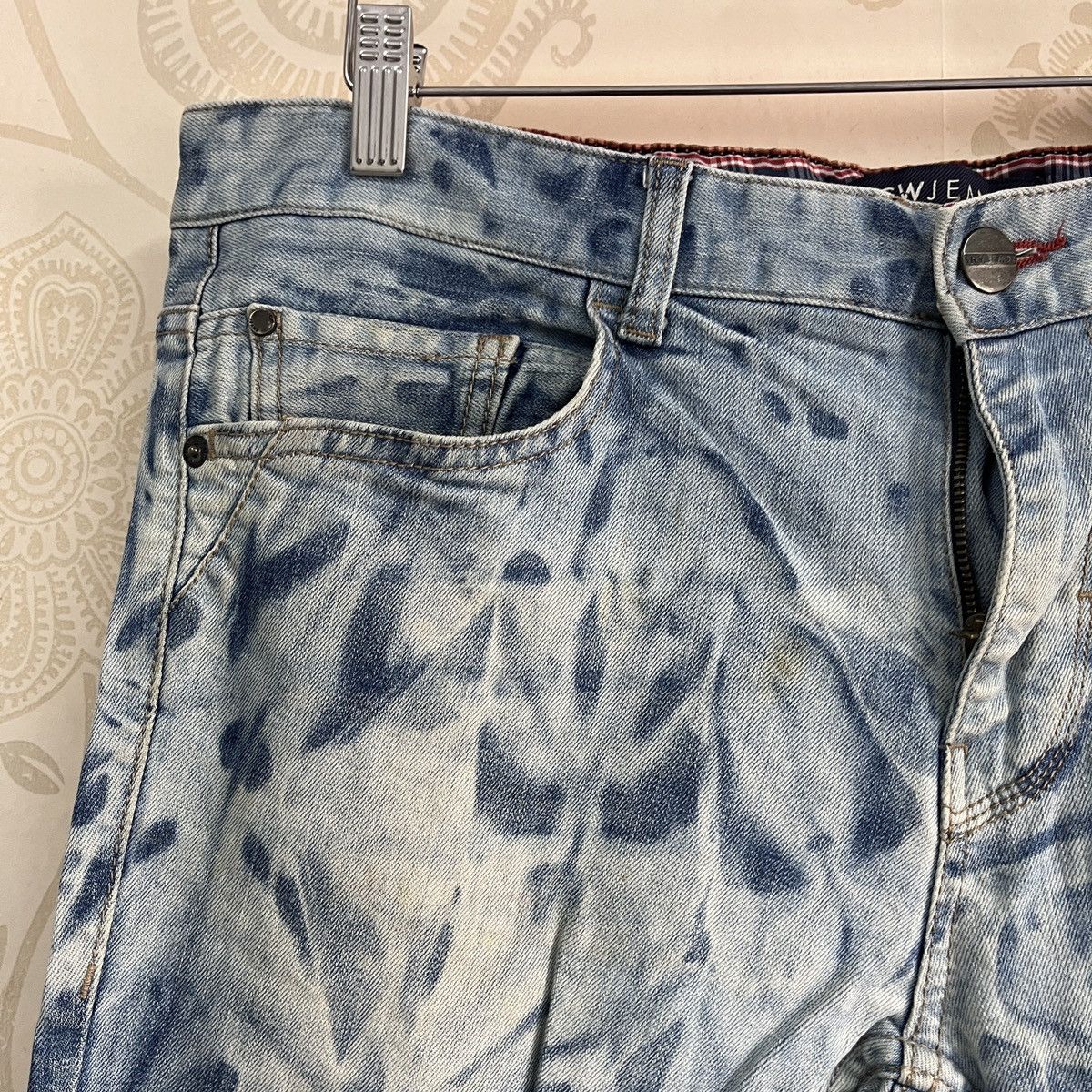 Matsuda Acid Wash LCW Jeans Street Fashion Slim Cut Distressed Size US 34 / EU 50 - 5 Thumbnail