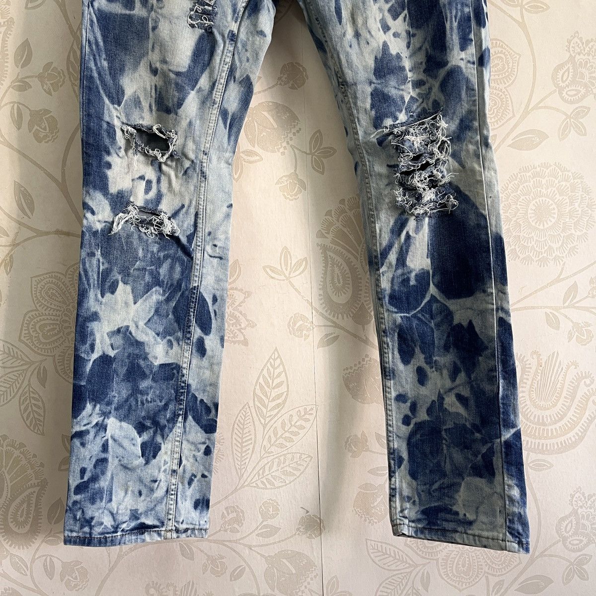 Matsuda Acid Wash LCW Jeans Street Fashion Slim Cut Distressed Size US 34 / EU 50 - 10 Thumbnail