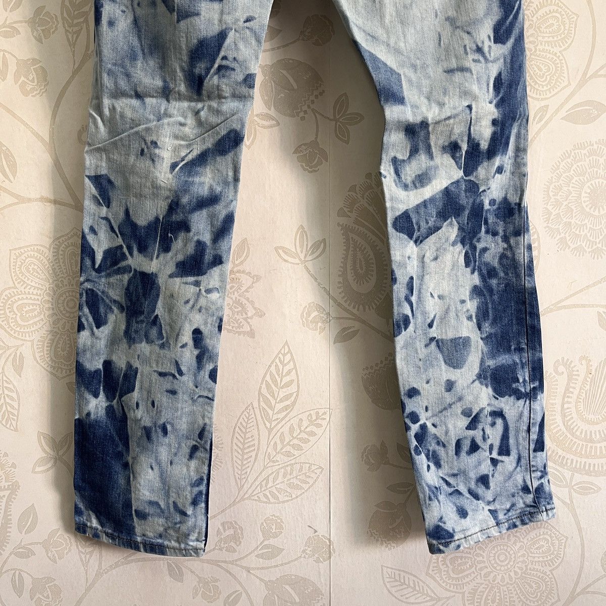 Matsuda Acid Wash LCW Jeans Street Fashion Slim Cut Distressed Size US 34 / EU 50 - 13 Thumbnail