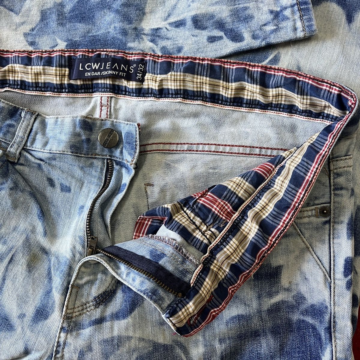 Matsuda Acid Wash LCW Jeans Street Fashion Slim Cut Distressed Size US 34 / EU 50 - 14 Thumbnail