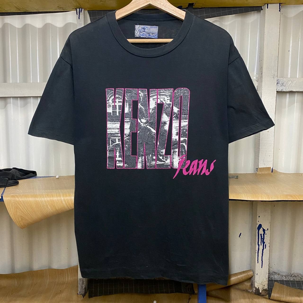 Designer Vintage kenzo jeans tee Size US L / EU 52-54 / 3 - 1 Thumbnail