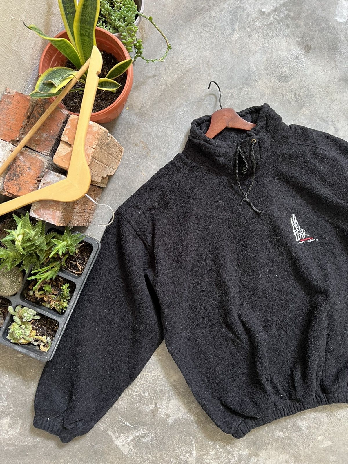 No Fear × Vintage VINTAGE 🏴‍☠️ No Fear Fleece Jacket Size US L / EU 52-54 / 3 - 9 Thumbnail