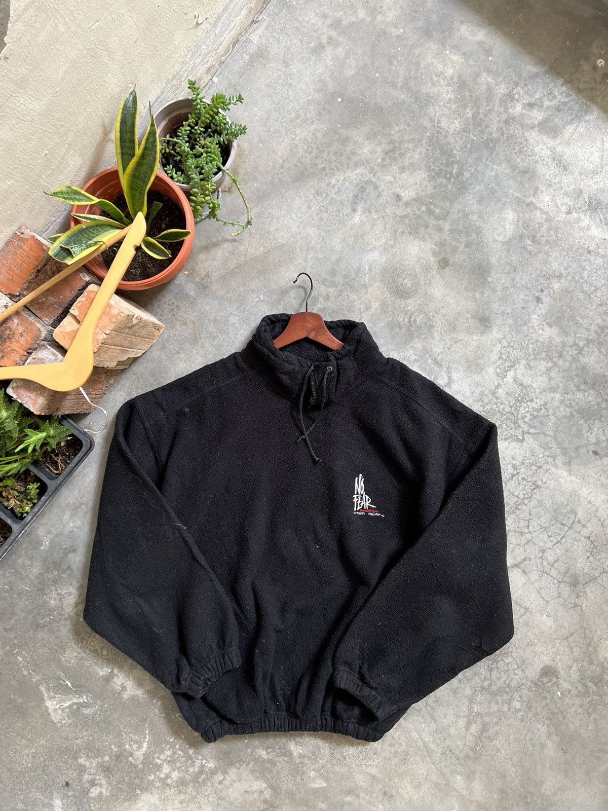 No Fear × Vintage VINTAGE 🏴‍☠️ No Fear Fleece Jacket Size US L / EU 52-54 / 3 - 5 Thumbnail