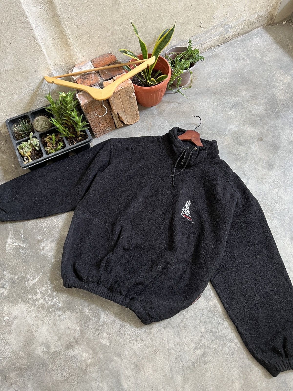 No Fear × Vintage VINTAGE 🏴‍☠️ No Fear Fleece Jacket Size US L / EU 52-54 / 3 - 8 Thumbnail