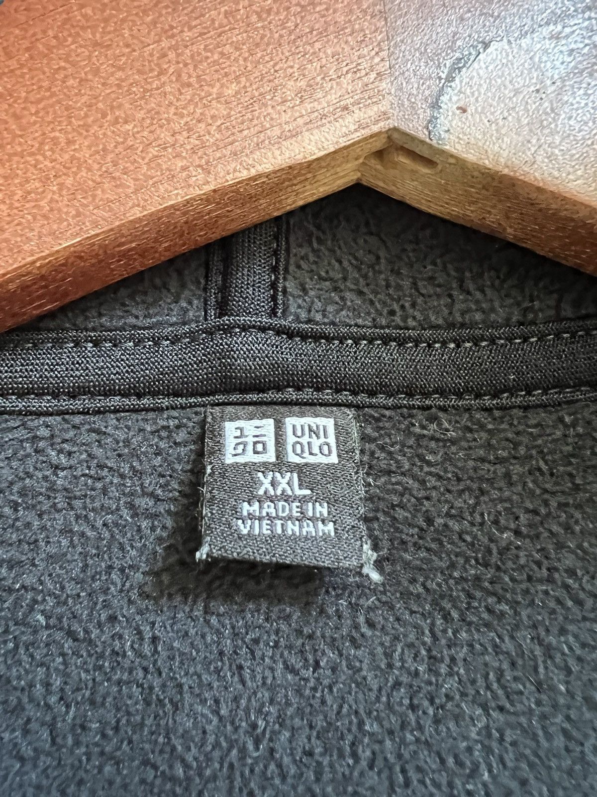 Japanese Brand × Uniqlo × Vintage VINTAGE🖤Uniqlo Deep Pile Sherpa Black Jacket With Hoodie Size US XXL / EU 58 / 5 - 14 Thumbnail