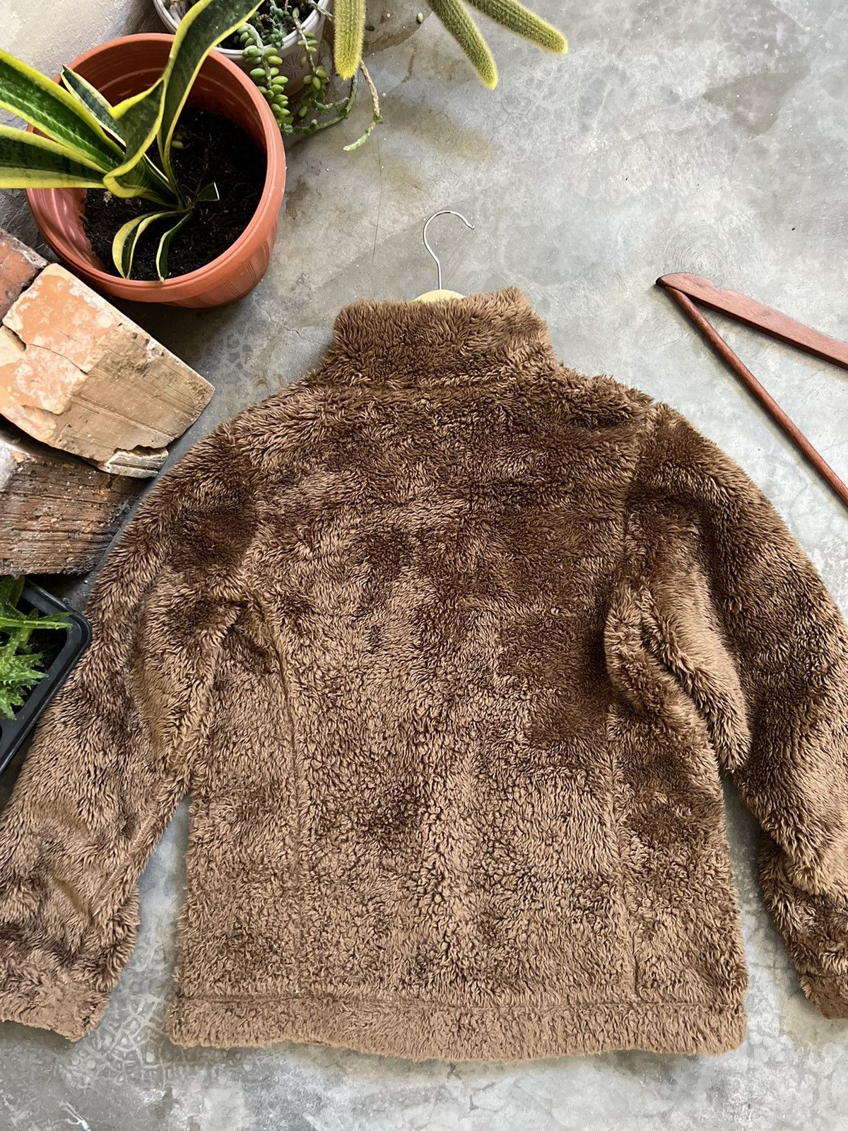 Japanese Brand × Uniqlo × Vintage Uniqlo Hairy Fleece Riversible Jacket Size US S / EU 44-46 / 1 - 15 Thumbnail