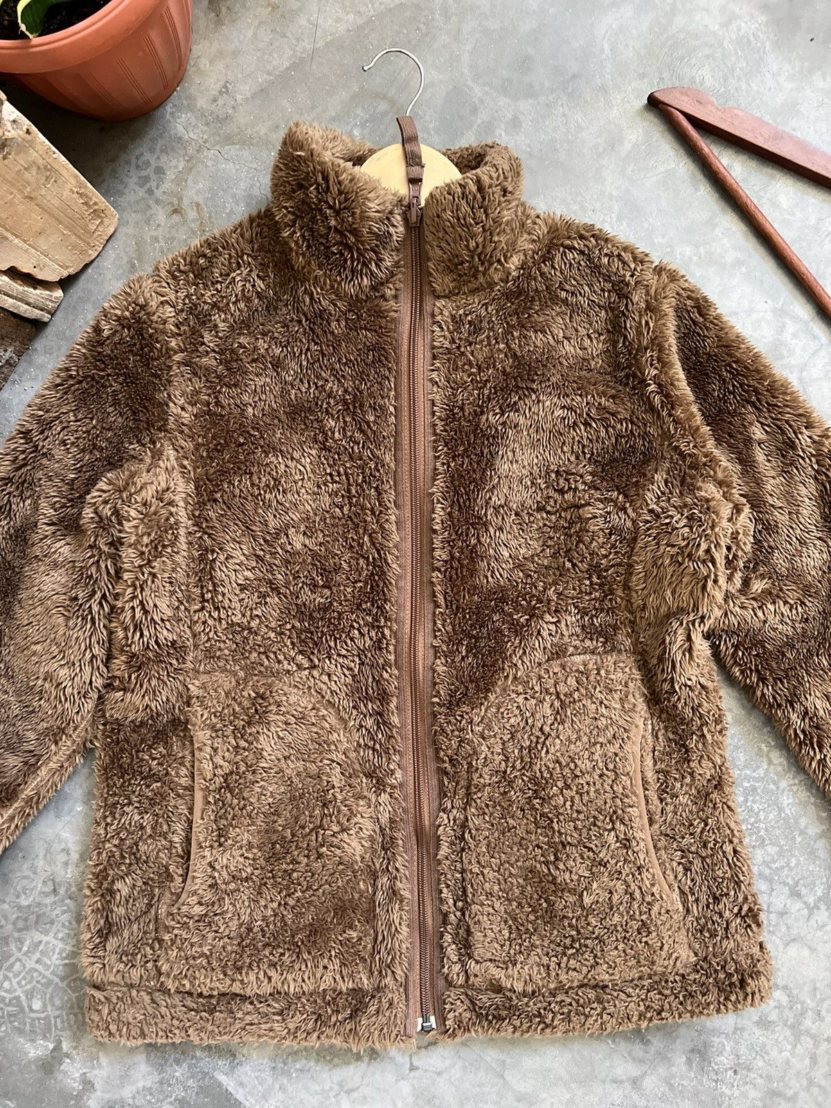 Japanese Brand × Uniqlo × Vintage Uniqlo Hairy Fleece Riversible Jacket Size US S / EU 44-46 / 1 - 6 Thumbnail