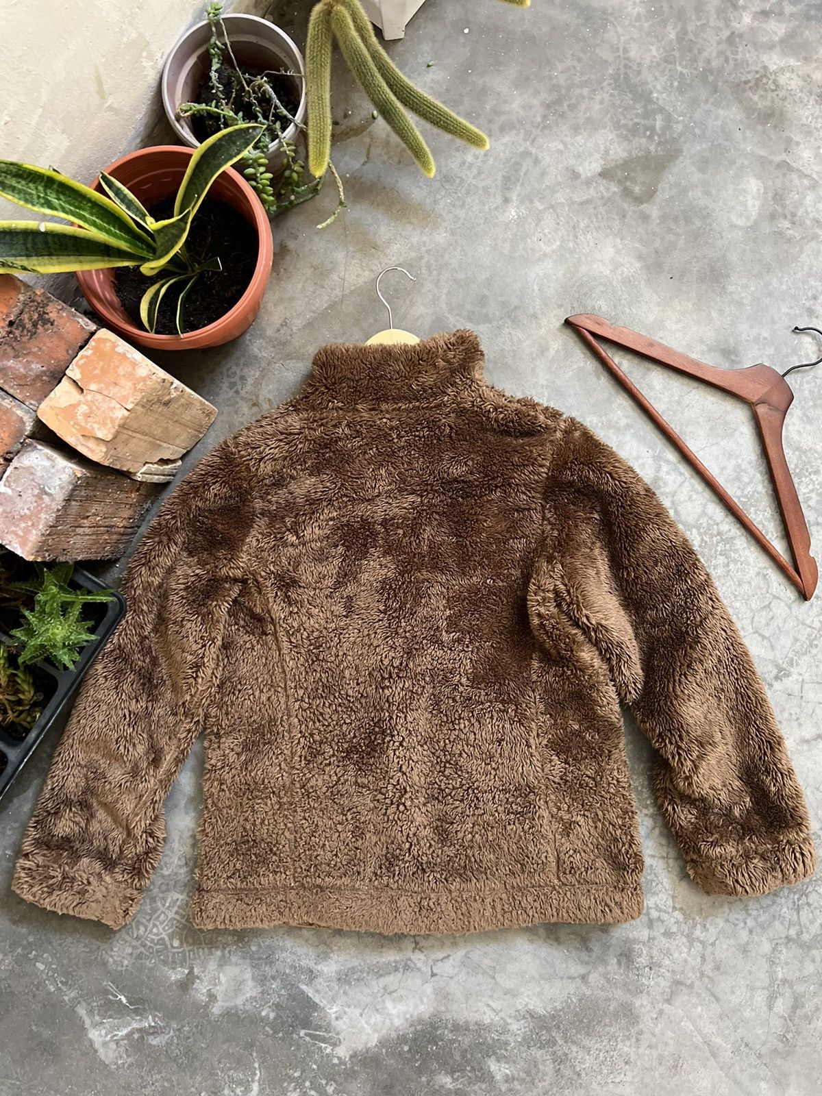 Japanese Brand × Uniqlo × Vintage Uniqlo Hairy Fleece Riversible Jacket Size US S / EU 44-46 / 1 - 14 Thumbnail