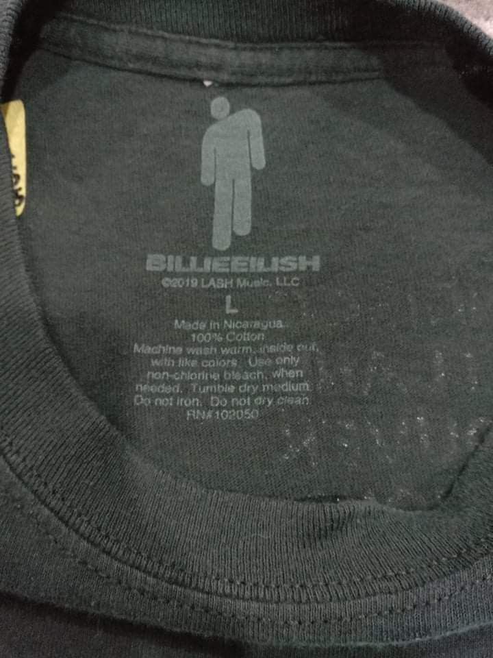 Band Tees × Billie Eilish BILLIE EILISH World Tour Tee Size US L / EU 52-54 / 3 - 4 Thumbnail