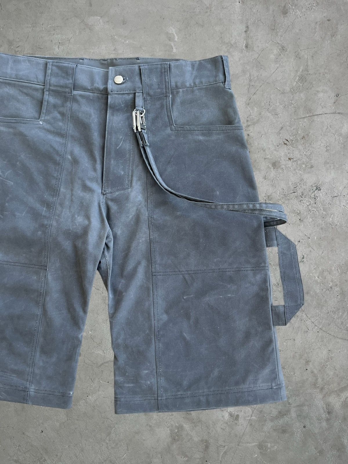 Aris Tatalovich 1/1 Aris Tatalovich Heavy Waxed Cargo Shorts Size US 33 - 2 Thumbnail