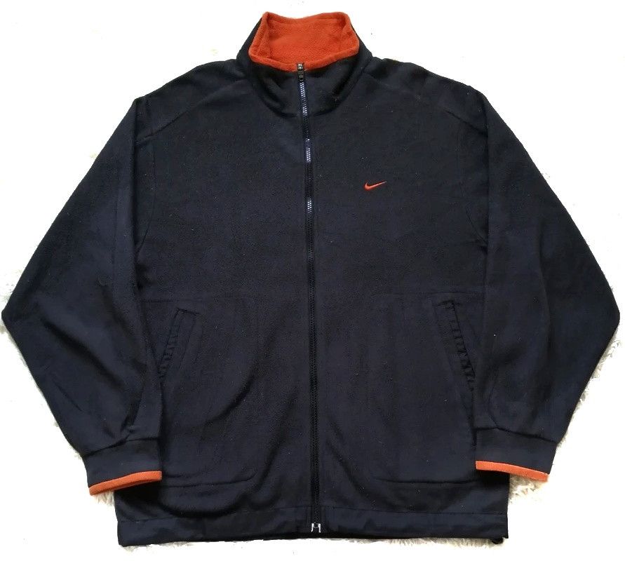 Nike × Vintage Vintage!! Nike Small Swoosh Pullover Zipper Outwear Size US M / EU 48-50 / 2 - 1 Thumbnail