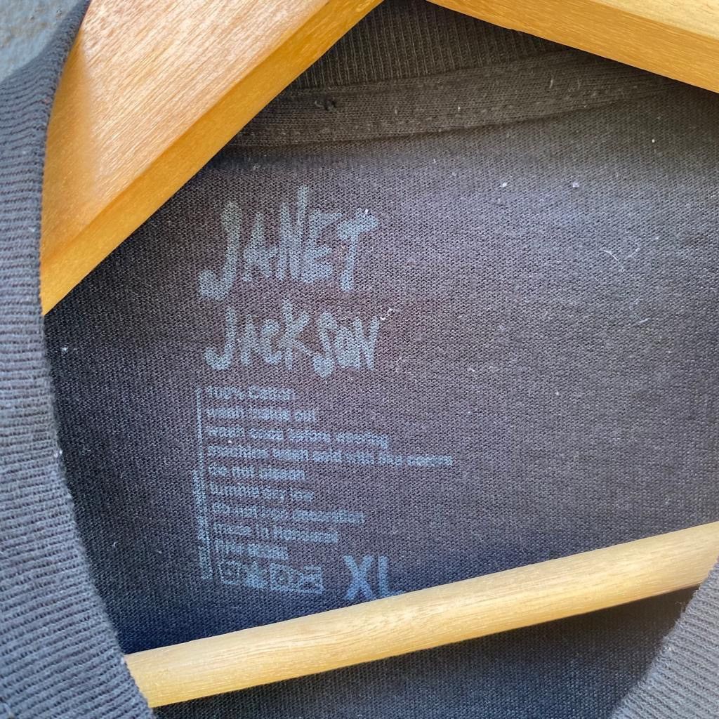 Band Tees Thrashed Faded Janet Jackson American Singer Tee Size US XL / EU 56 / 4 - 7 Thumbnail
