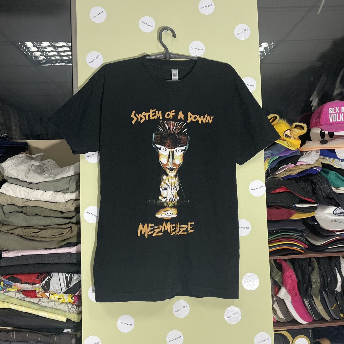 Vintage Vintage 90s System of a Down Graphic Tee Band Punk Baggy M Size US M / EU 48-50 / 2 - 1 Thumbnail