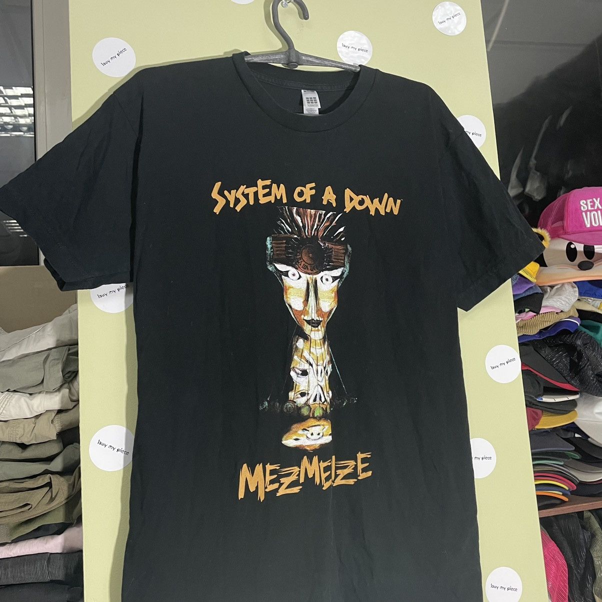 Vintage Vintage 90s System of a Down Graphic Tee Band Punk Baggy M Size US M / EU 48-50 / 2 - 4 Thumbnail