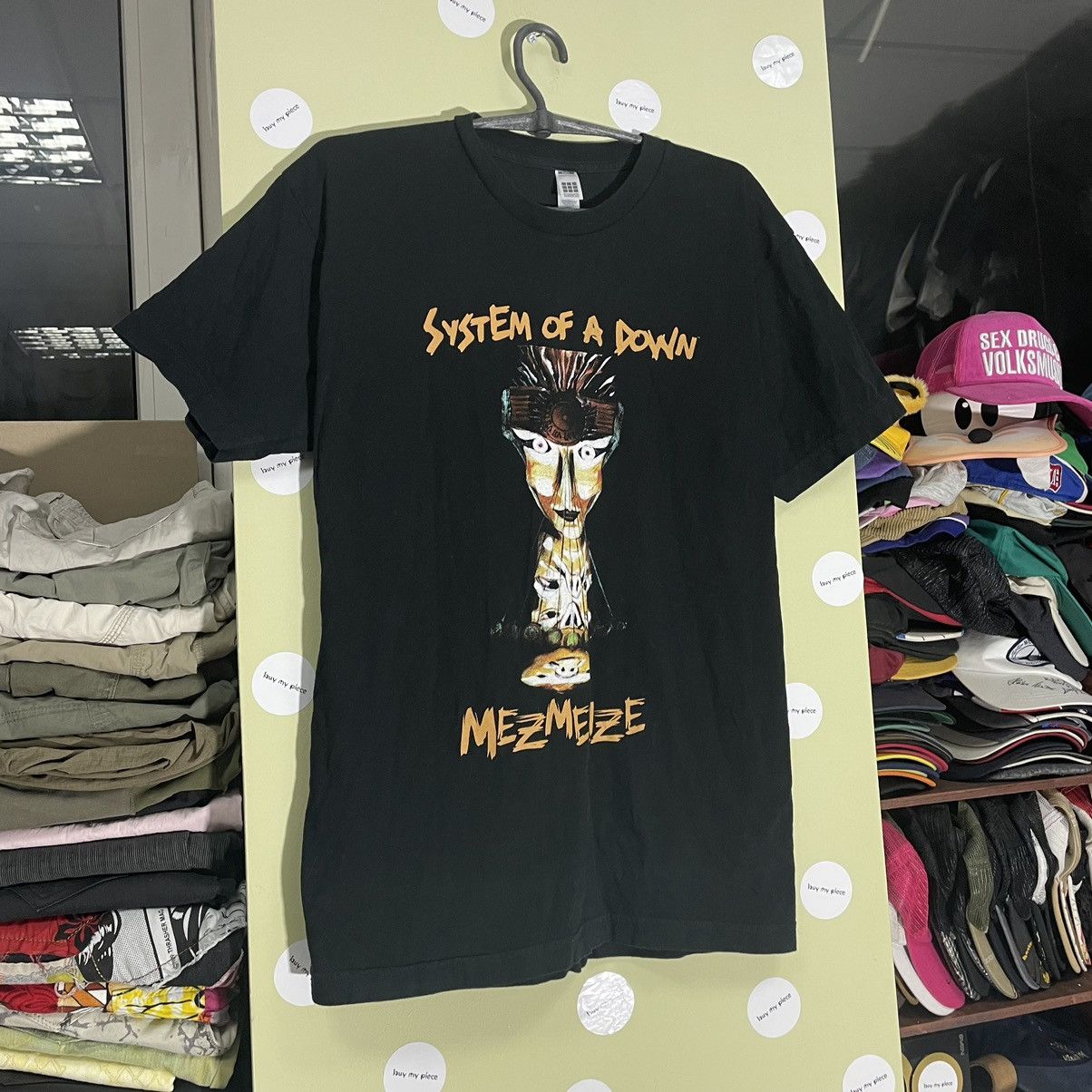 Vintage Vintage 90s System of a Down Graphic Tee Band Punk Baggy M Size US M / EU 48-50 / 2 - 2 Thumbnail