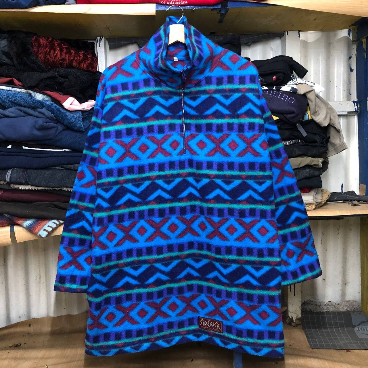 Anime Vintage Side kick pile fleece half zipper sweaters Size US L / EU 52-54 / 3 - 1 Thumbnail