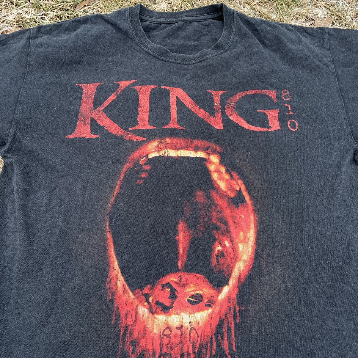 Vintage Vintage 90s King Vamp Horror Graphic Tee Grunge Dark Boxy L Size US L / EU 52-54 / 3 - 4 Thumbnail