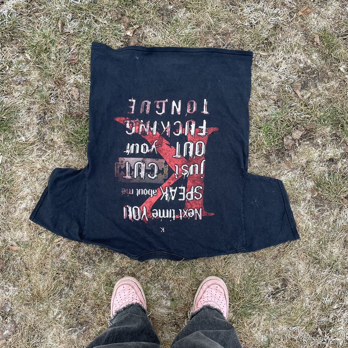 Vintage Vintage 90s King Vamp Horror Graphic Tee Grunge Dark Boxy L Size US L / EU 52-54 / 3 - 5 Thumbnail