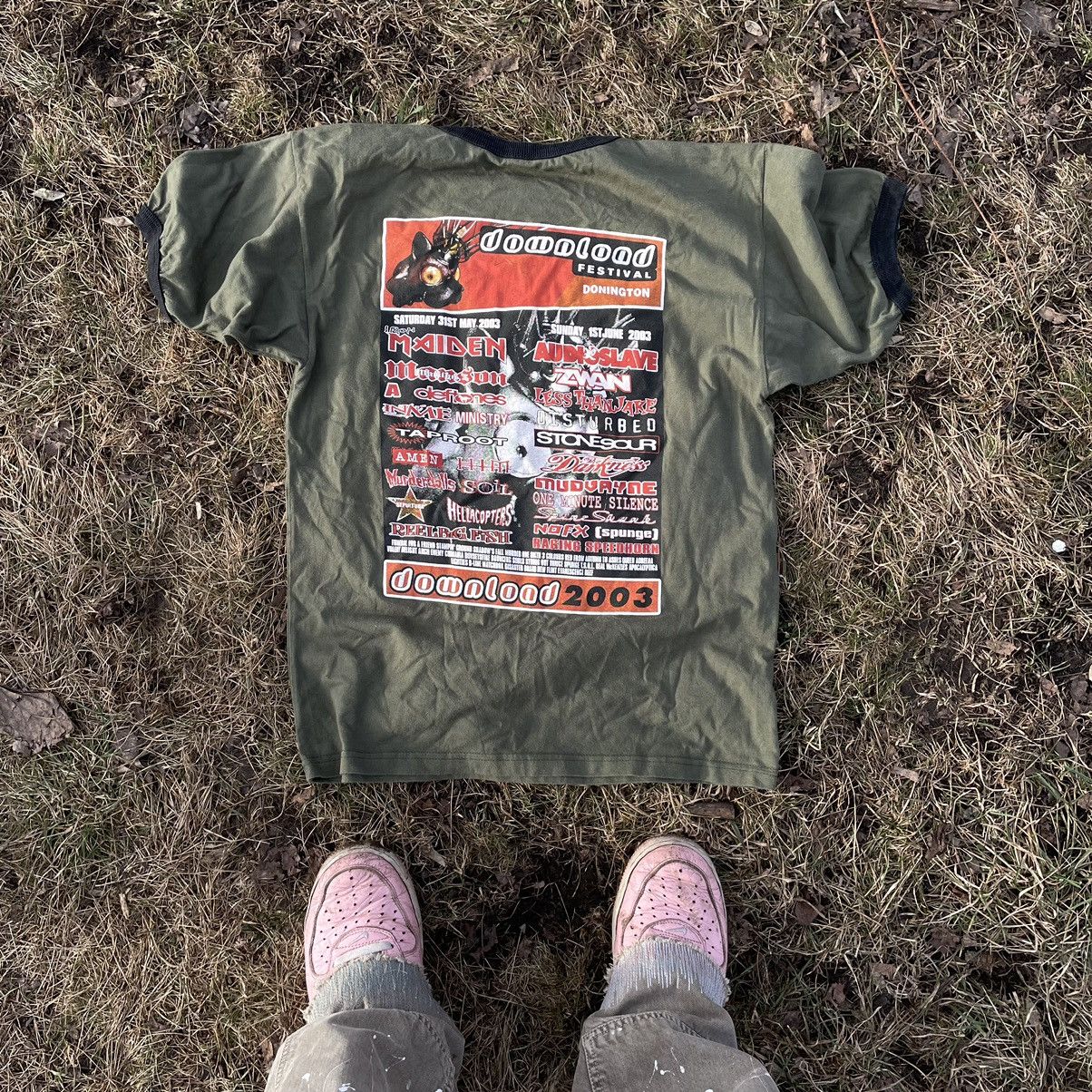 Vintage Vintage 90s Download Festival Graphic Tee Sun Faded Rave M Size US M / EU 48-50 / 2 - 5 Thumbnail