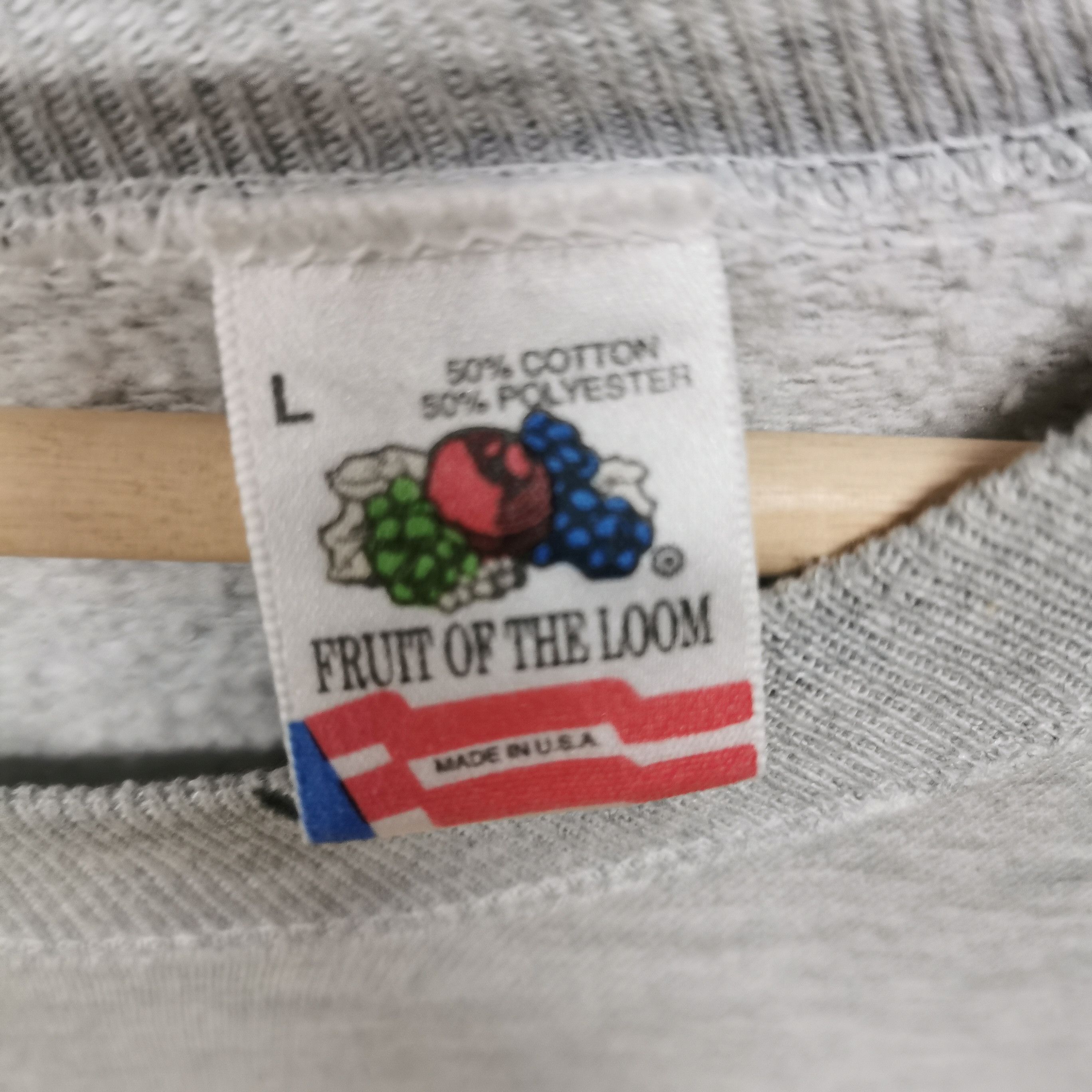 Fruit Of The Loom Vintage rare MARIJUANA Sweatshirts Size US L / EU 52-54 / 3 - 2 Thumbnail
