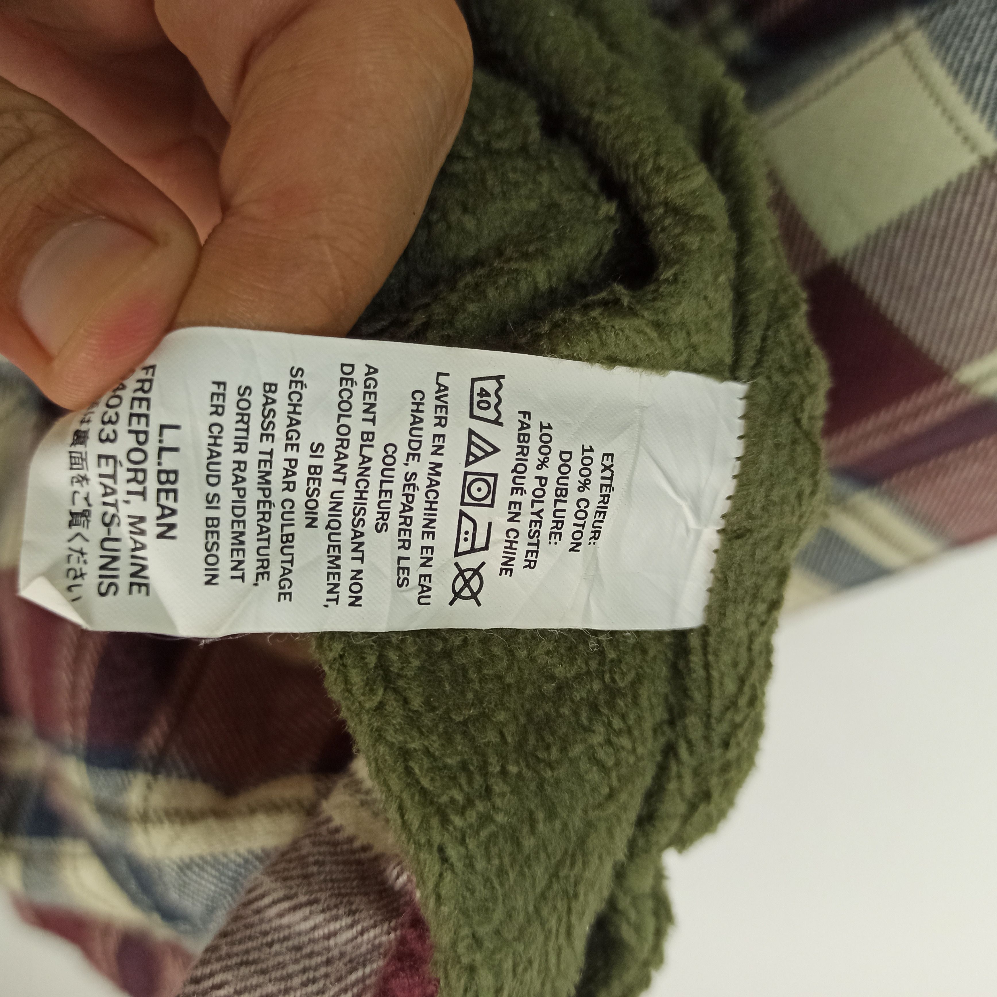 L.L. Bean 🔥STEALS🔥 Men's Fleece-Lined Flannel Hoodie at L.L.Bean Size US L / EU 52-54 / 3 - 10 Thumbnail
