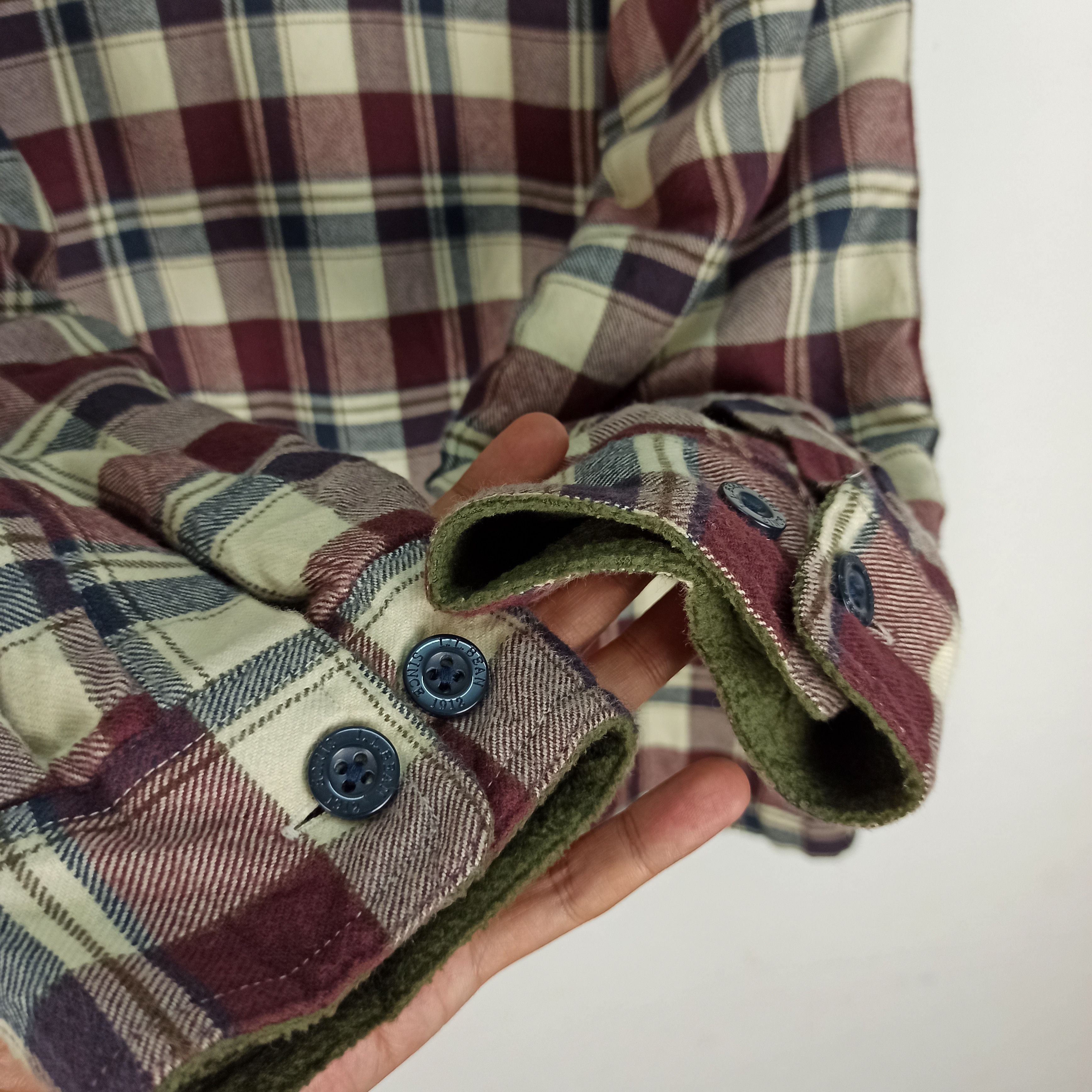 L.L. Bean 🔥STEALS🔥 Men's Fleece-Lined Flannel Hoodie at L.L.Bean Size US L / EU 52-54 / 3 - 4 Thumbnail