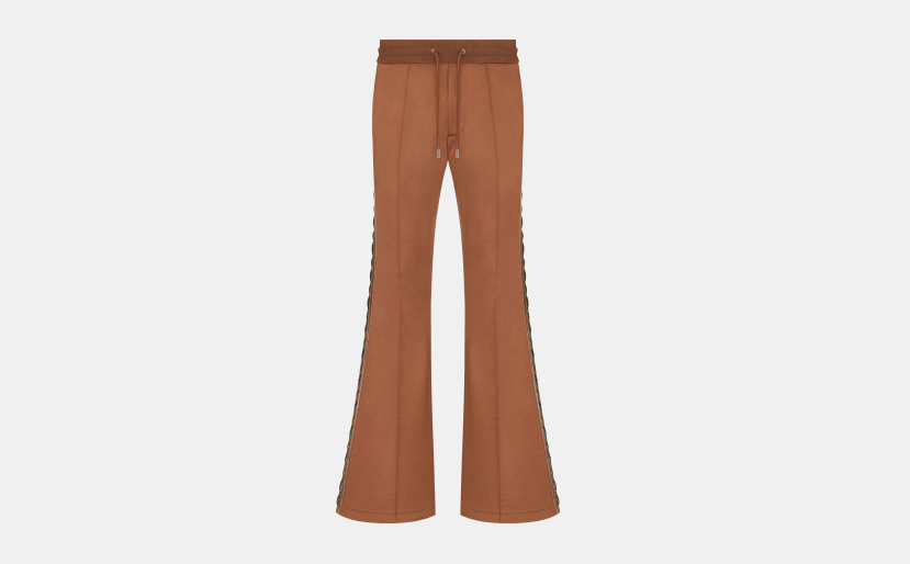 image of Dior O1W1Odb1Y Flared Track Pants In Coffee Brown, Men's (Size 32)
