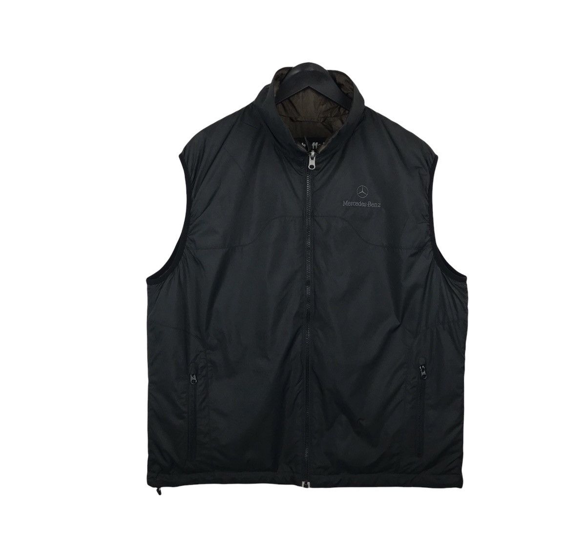 Designer × Mercedes-Benz Vintage Mercedes Schoffel Embroidery Quilted Vest Jacket Size US L / EU 52-54 / 3 - 1 Thumbnail