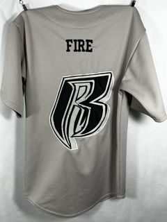 Leather Baseball Jersey - B/W Unisex - Ruff Ryders