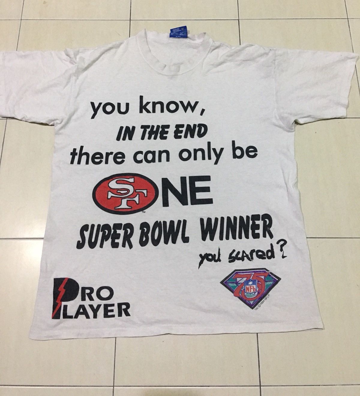 NFL × Vintage Vintage NFL NFLP SAN FRANCISCO 94 pro player football Tee Size US L / EU 52-54 / 3 - 5 Thumbnail