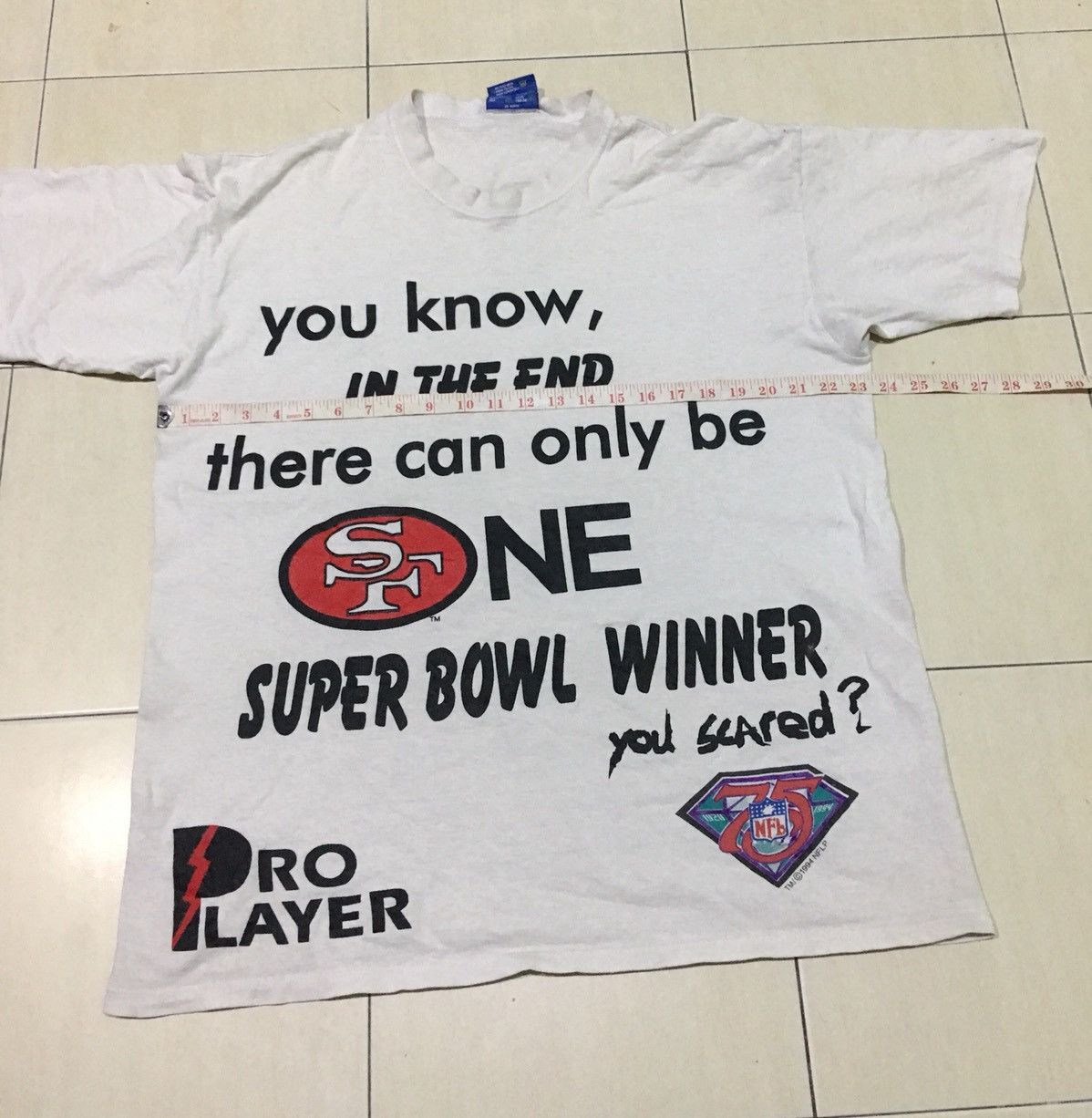NFL × Vintage Vintage NFL NFLP SAN FRANCISCO 94 pro player football Tee Size US L / EU 52-54 / 3 - 6 Thumbnail