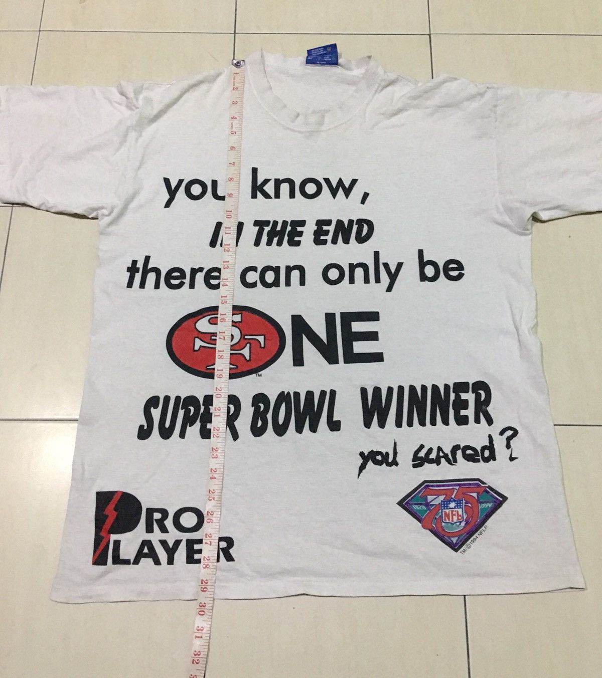 NFL × Vintage Vintage NFL NFLP SAN FRANCISCO 94 pro player football Tee Size US L / EU 52-54 / 3 - 7 Thumbnail