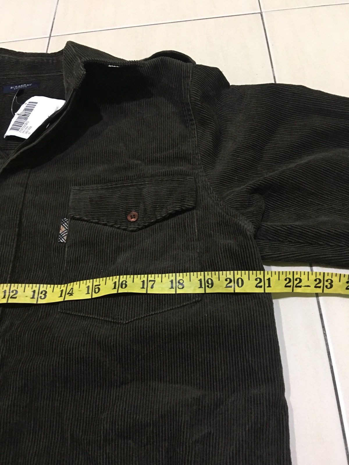 Burberry Burberry Corduroy Velvet Button Jacket Size US XS / EU 42 / 0 - 8 Thumbnail