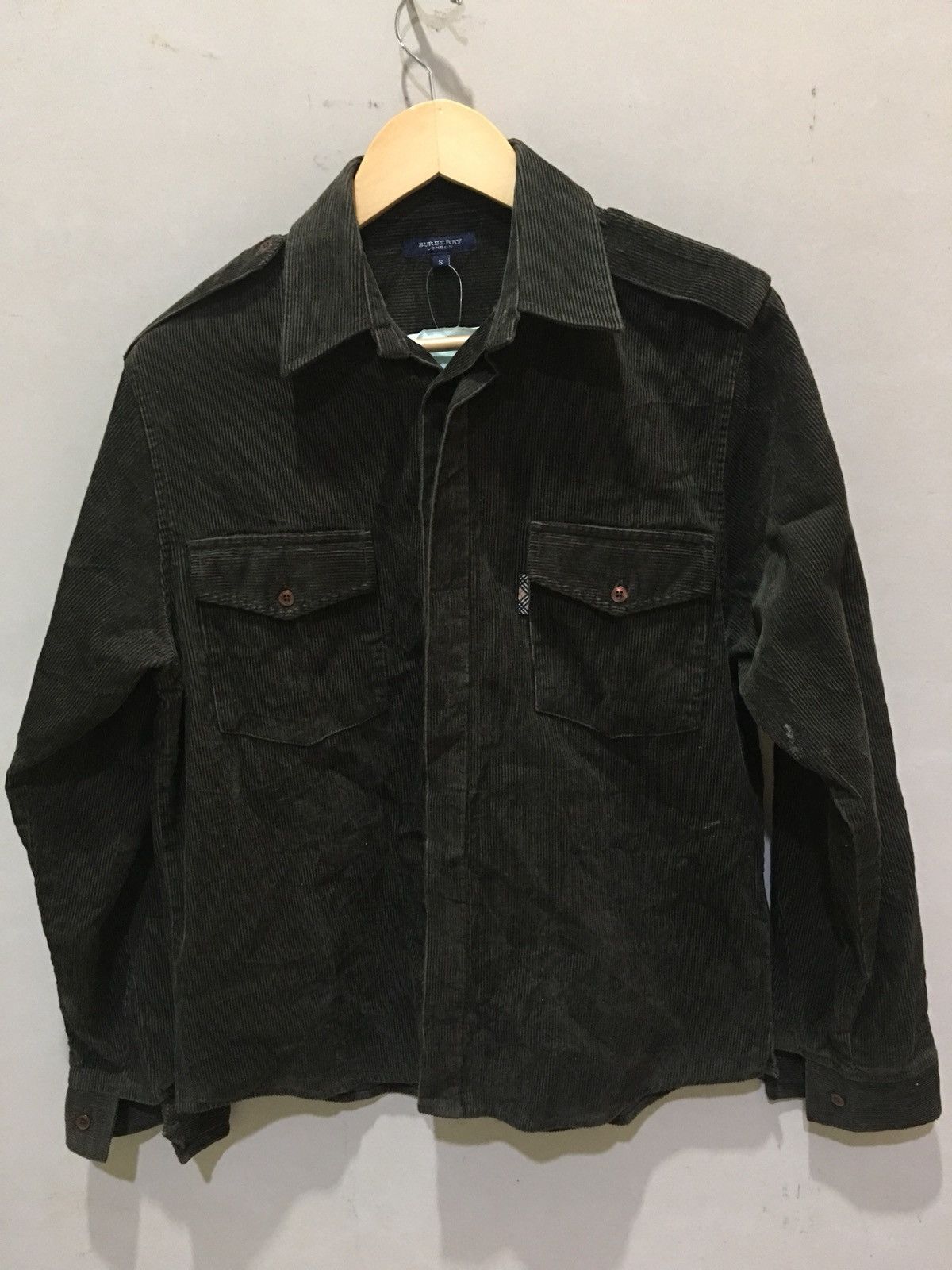 Burberry Burberry Corduroy Velvet Button Jacket Size US XS / EU 42 / 0 - 1 Thumbnail