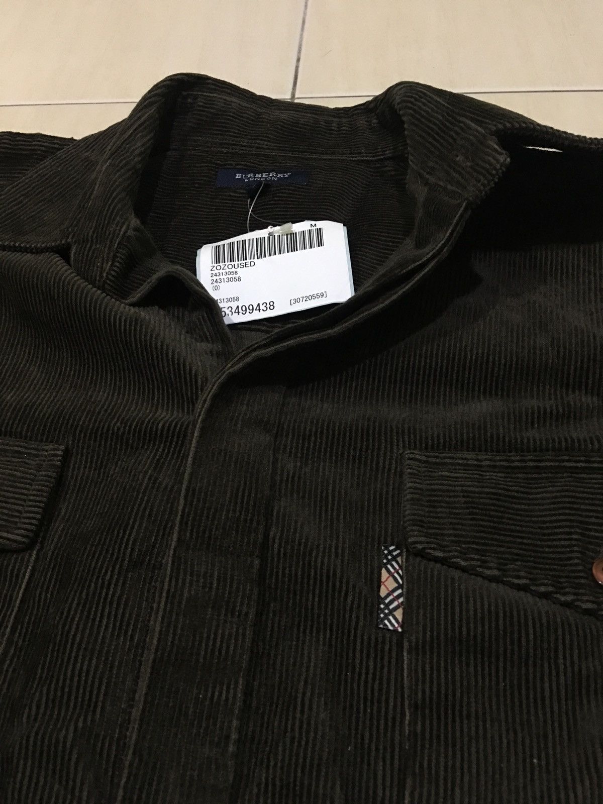 Burberry Burberry Corduroy Velvet Button Jacket Size US XS / EU 42 / 0 - 5 Thumbnail