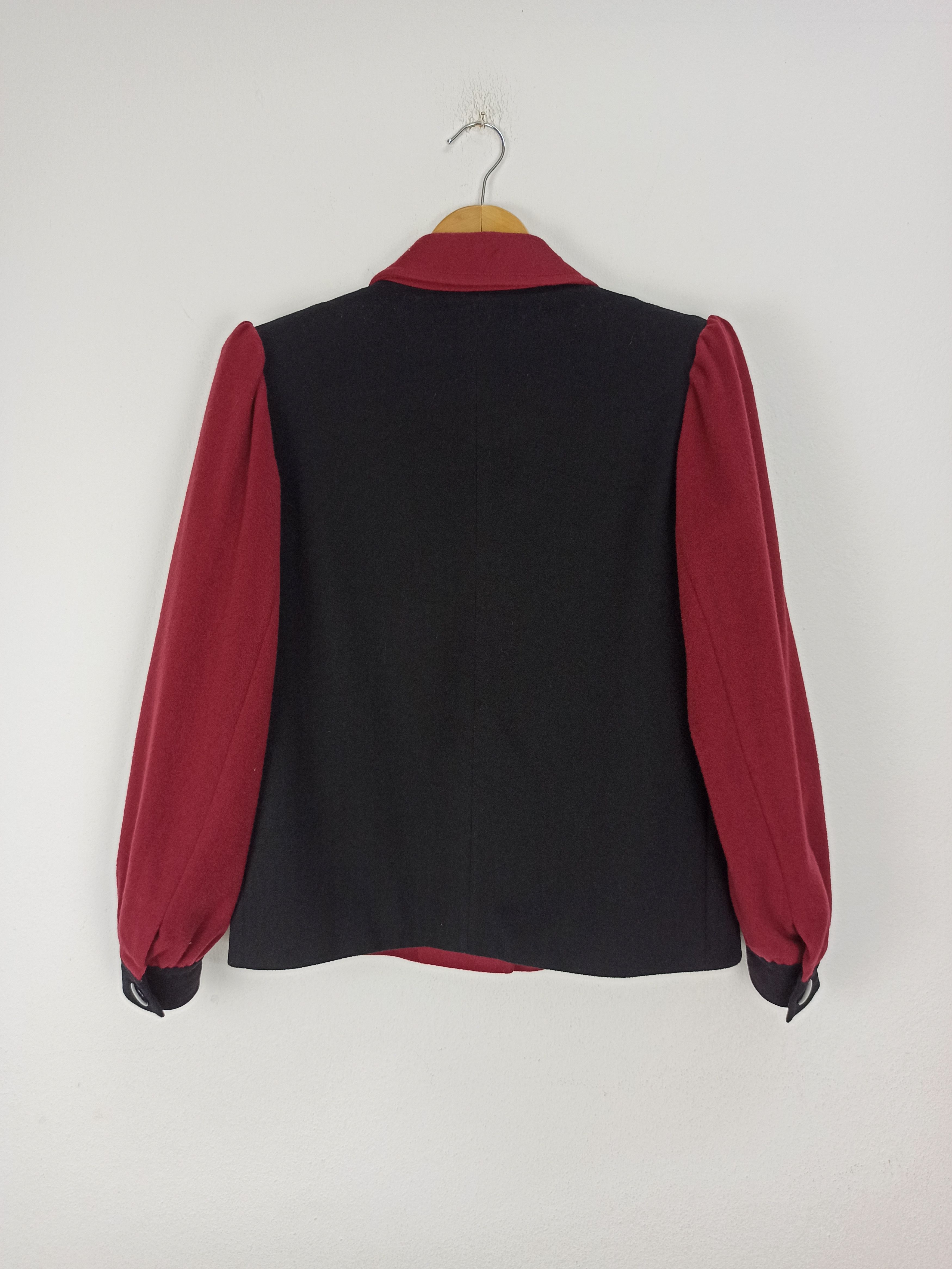 Designer 🔥STEALS🔥 Yves Saint Laurent Wool Coat Ladies Nice Design Size ONE SIZE - 4 Thumbnail
