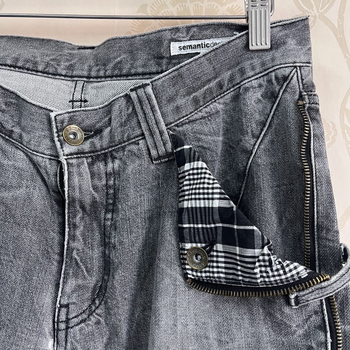 If Six Was Nine × Le Grande Bleu (L.G.B.) × semanticdesign Semantic Design Japan Denim Zipped Front Pockets Size US 31 - 5 Thumbnail