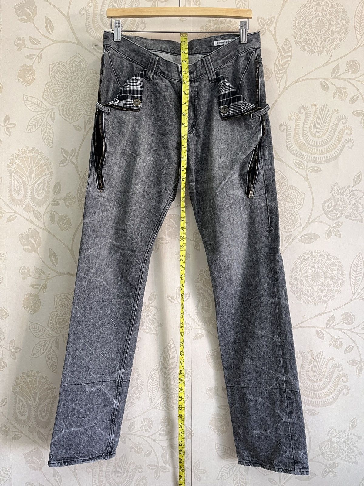 If Six Was Nine × Le Grande Bleu (L.G.B.) × semanticdesign Semantic Design Japan Denim Zipped Front Pockets Size US 31 - 2 Thumbnail