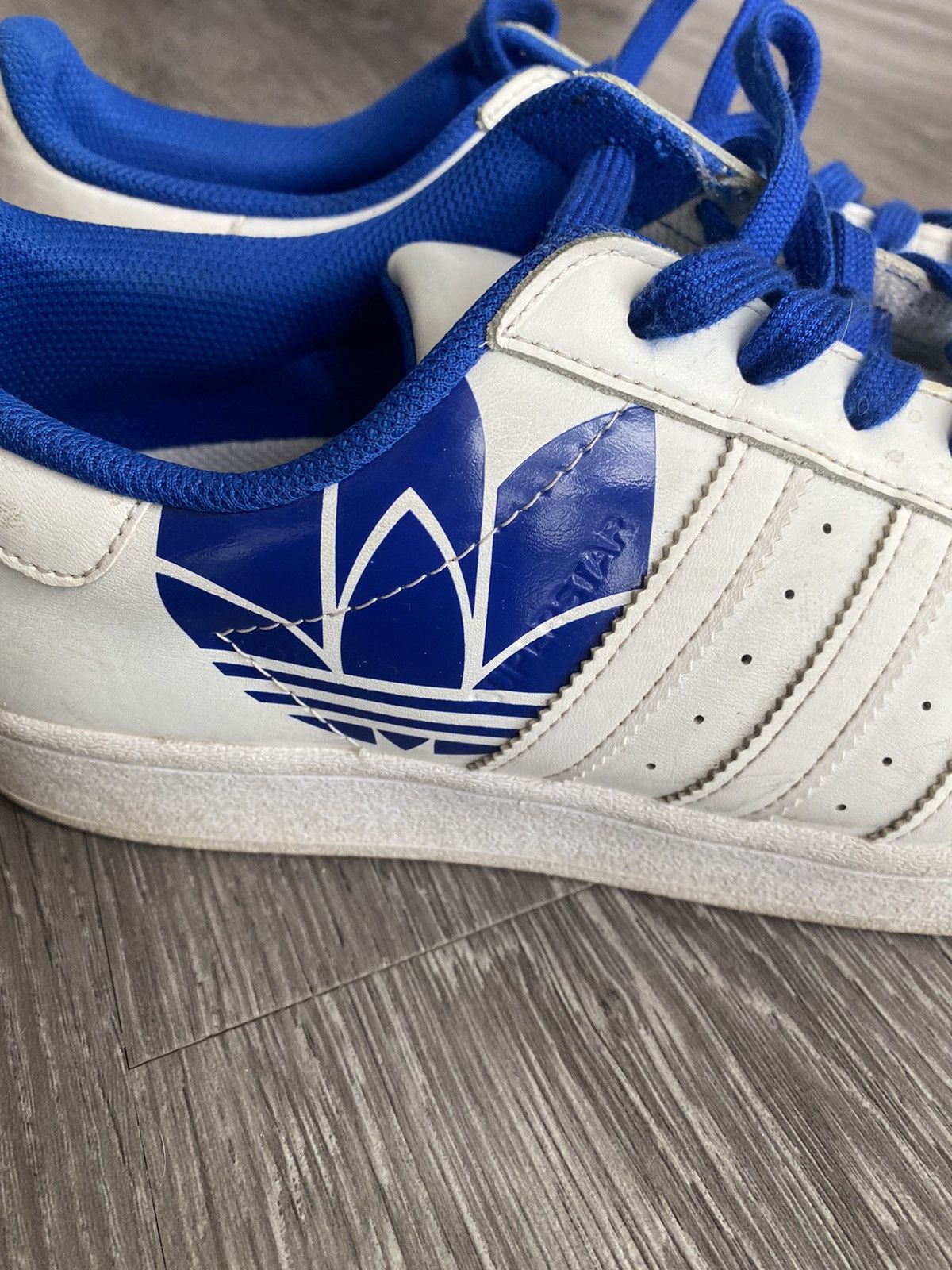 Adidas Adidas Superstar Trefoil Print Royal Blue Shoes 10 Y2K Size US 10 / EU 43 - 2 Thumbnail