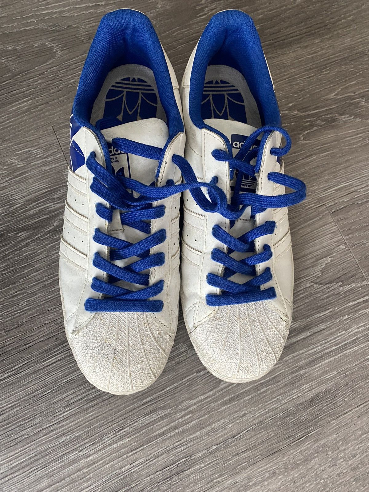Adidas Adidas Superstar Trefoil Print Royal Blue Shoes 10 Y2K Size US 10 / EU 43 - 3 Thumbnail
