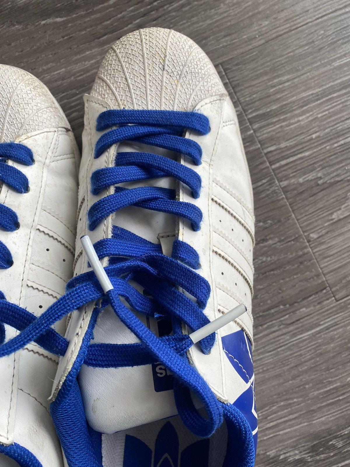 Adidas Adidas Superstar Trefoil Print Royal Blue Shoes 10 Y2K Size US 10 / EU 43 - 11 Thumbnail