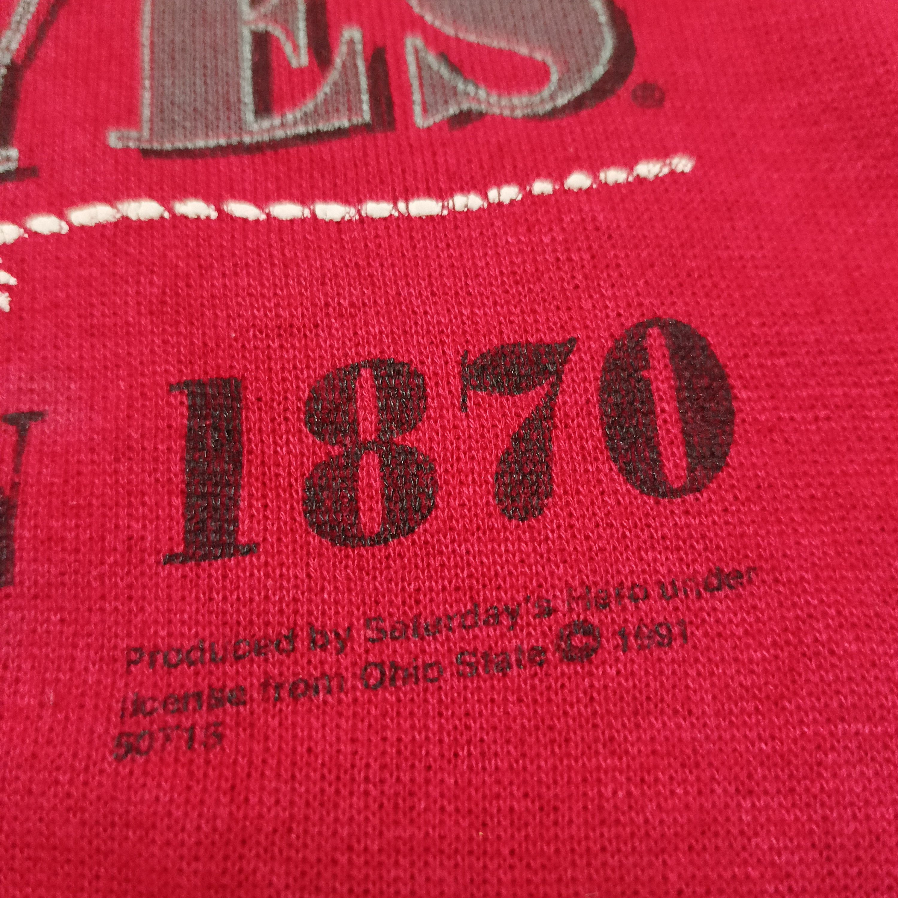 Vintage Vintage Ohio State Crewneck ©1991 material 5050 Size US L / EU 52-54 / 3 - 4 Thumbnail