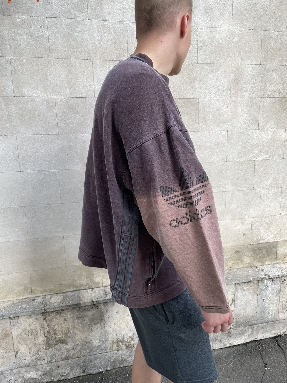 Adidas 80s Vintage Adidas Brown Faded Sweatshirt Size US M / EU 48-50 / 2 - 6 Thumbnail